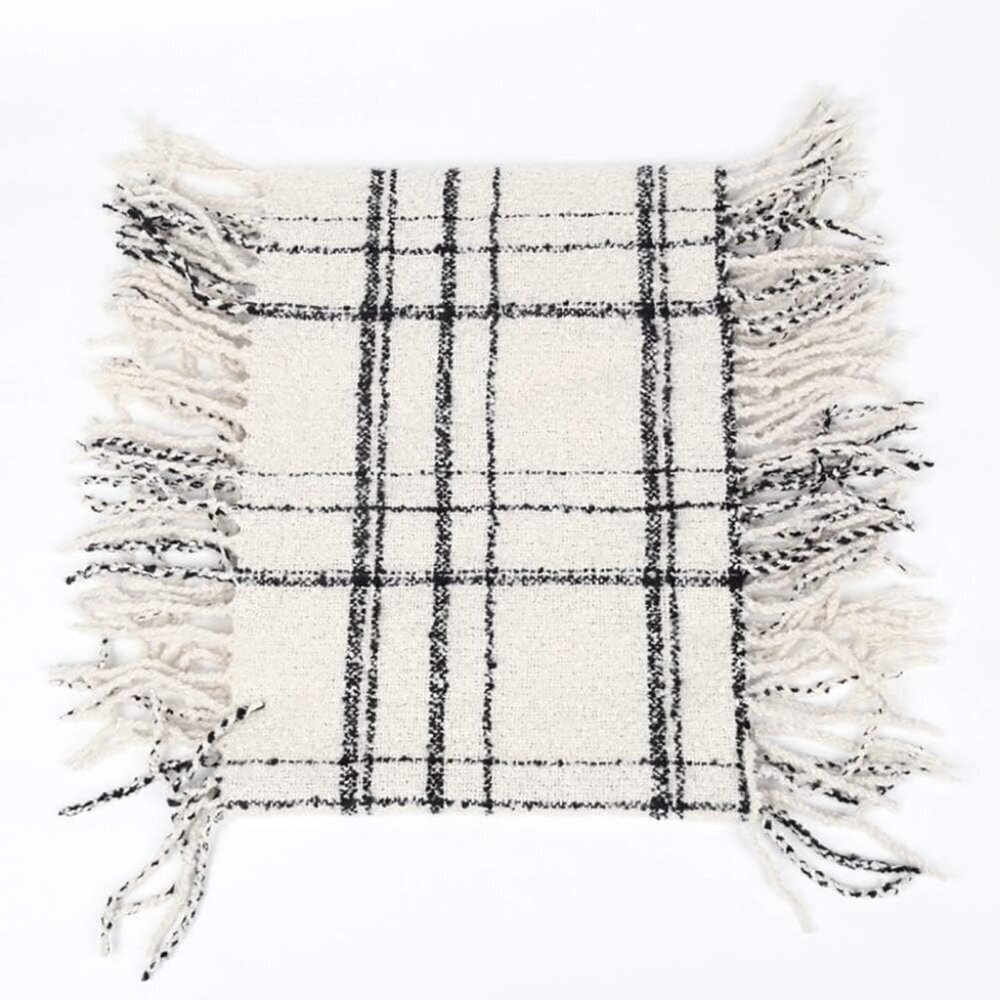 Women's  Ia-white Scarf Winter Double-Layer Neck Warmer Knit Fleece Lined Circle - Picture 4 of 7